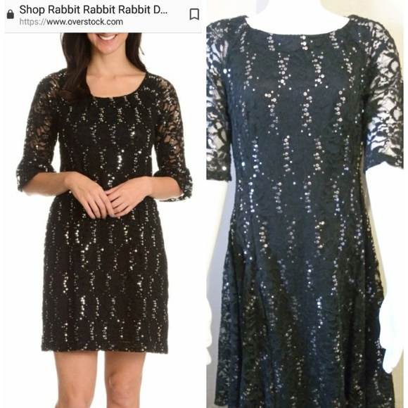 Rabbit Rabbit Rabbit Dresses & Skirts - Elegant Black Lace Sequin dress